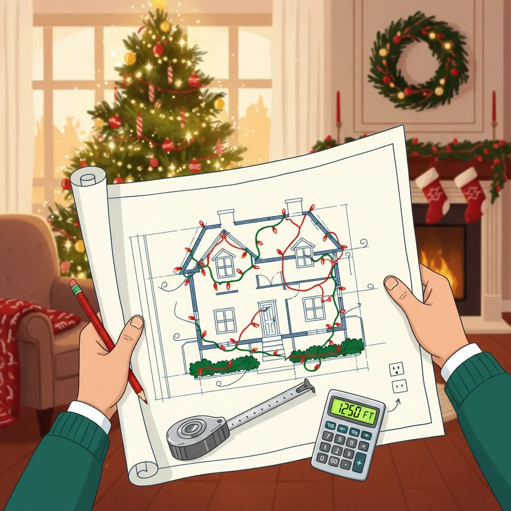 Plugging plan for Christmas lights