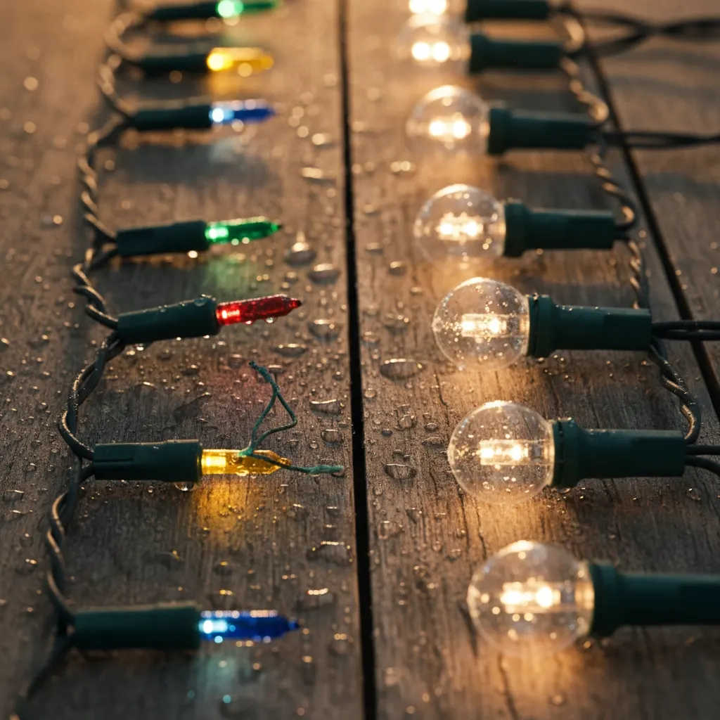 The battle between Christmas lights