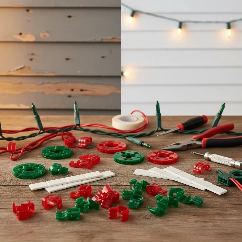 Tools to help set up Christmas lights