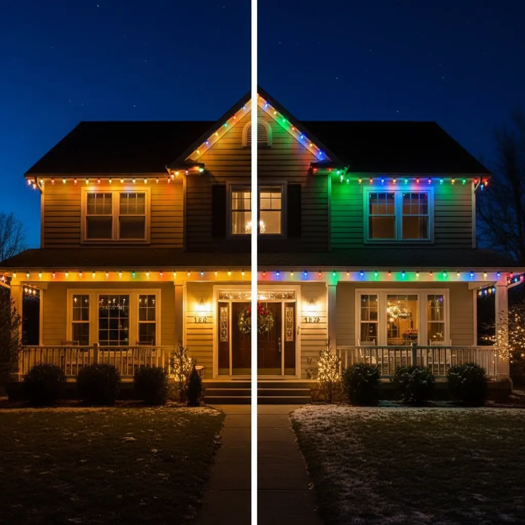 Bright & colorful vs Warm & simple