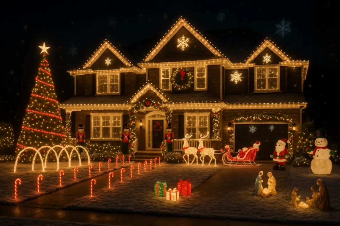 Christmas Decorated Home