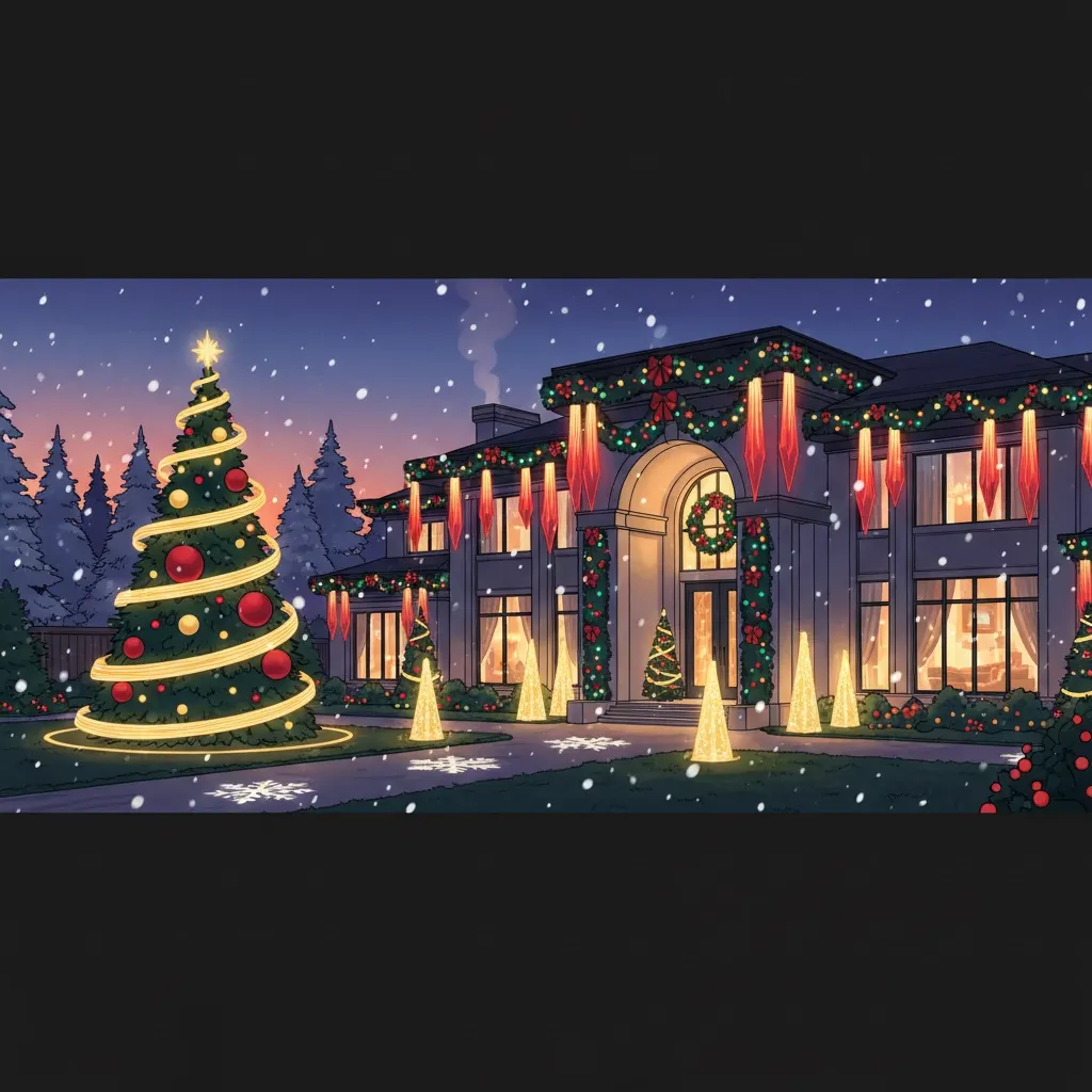 Christmas Lighting Trends for 2025 for High-End Homes