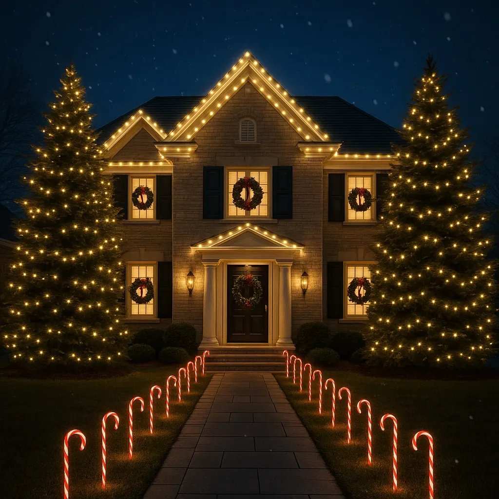 Installed Christmas Lights 