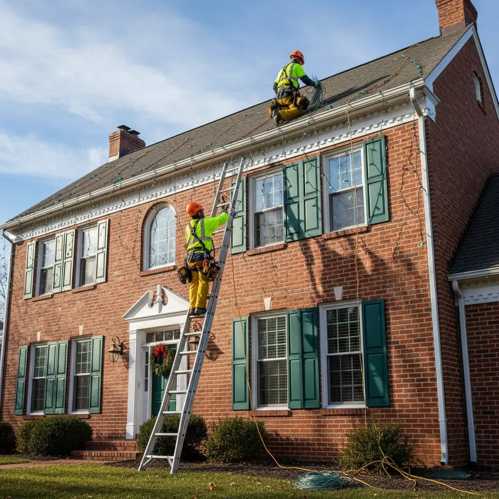 Taking down Christmas Lights
