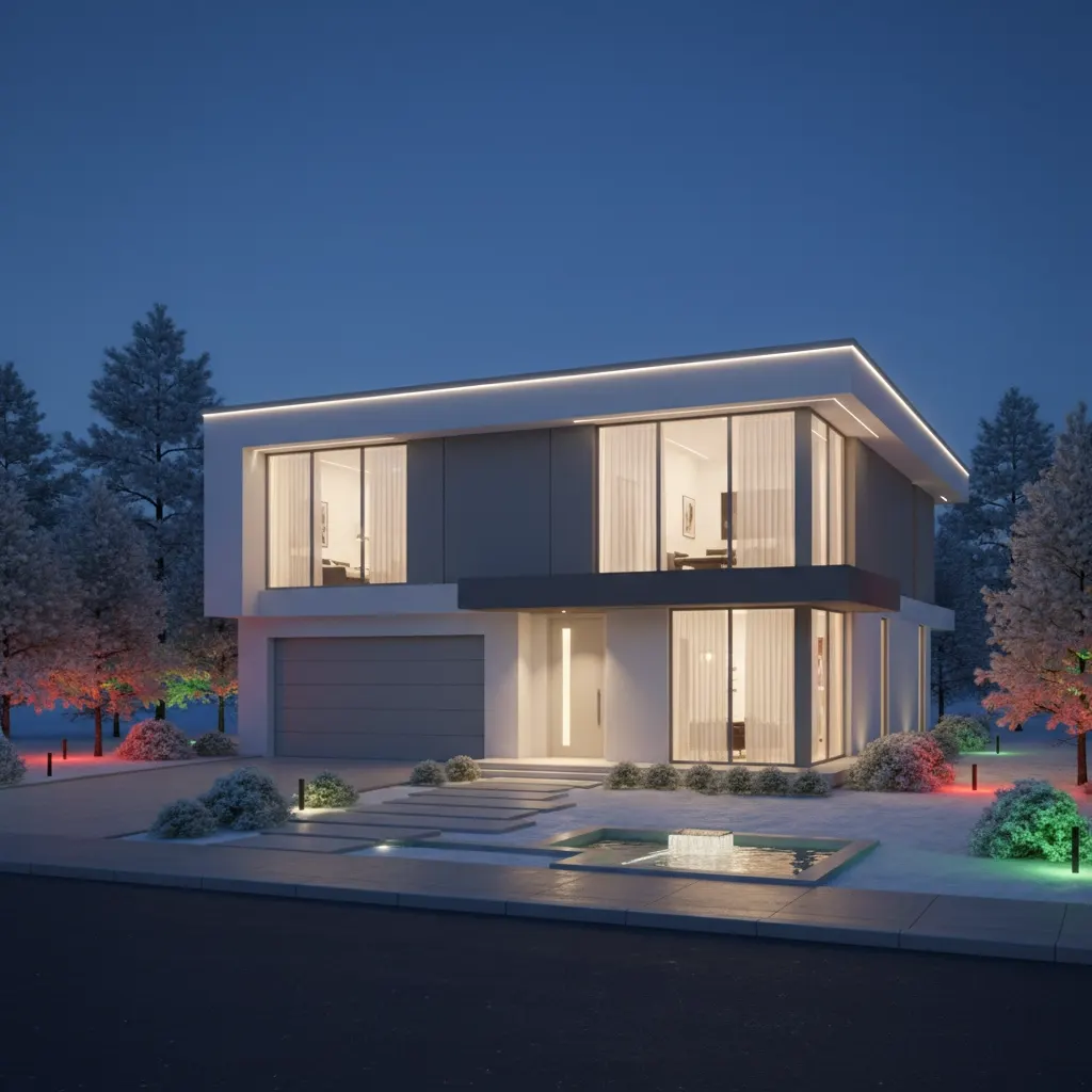 A home without holiday lights